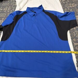 Mcdonalds Shirt Men XL Blue Black Apparel Logo Polo Employee Fast Food